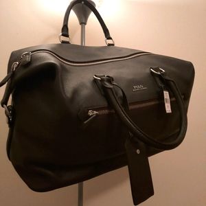 Men's Pebbled Leather Duffel Bag
